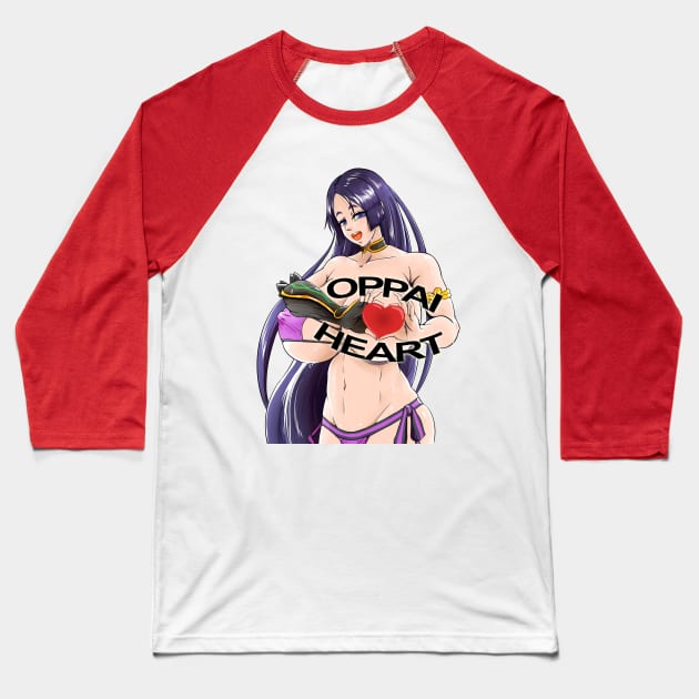 Oppai Heart Mouse Baseball T-Shirt by Muramasa